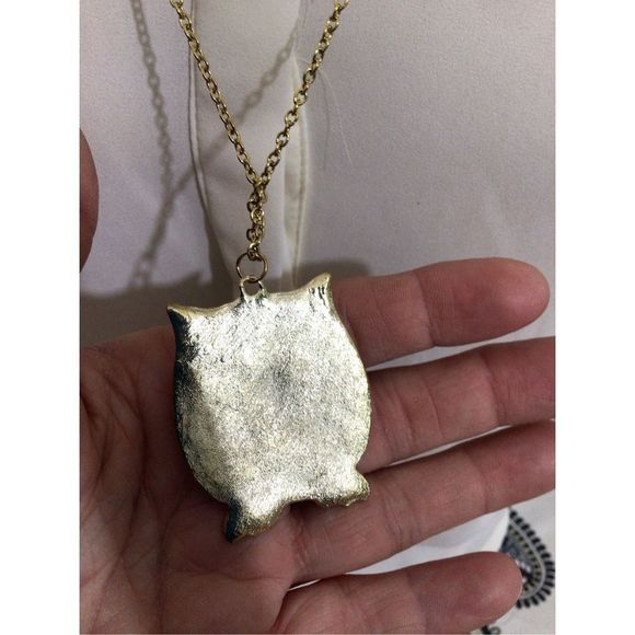 NWT Vintage Owl Necklace & Earrings Set Pendant 🦉 - Picture 5 of 11